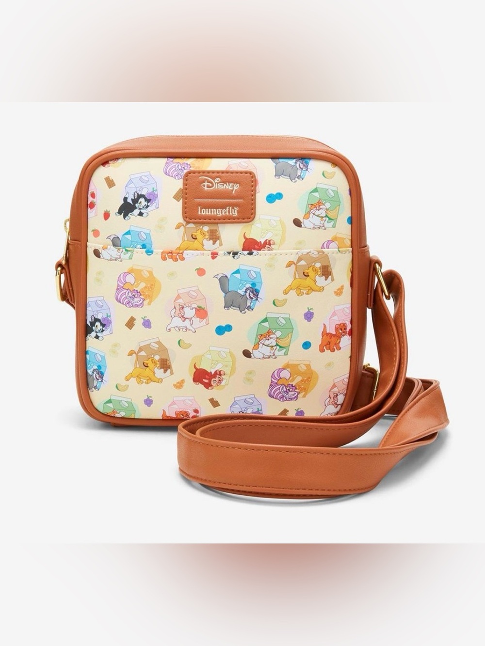 Loungefly Disney Milk Cartoon Cats Crossbody Bag- NWT